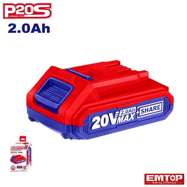 EmTop P20s Battery Pack 2.0 Ah