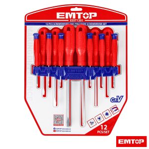 EmTop 12Pcs Screwdriver and Precision Set ESST1201