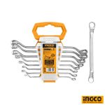 INGCO Offset Ring Spanner Set 8Pcs 6-22mm