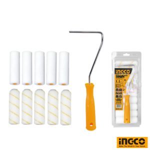 INGCO Cylinder Roller Brush 12 in 1 Set 4"
