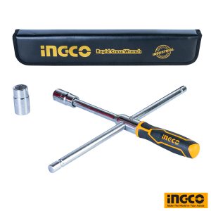 INGCO Rapid Cross Wrench 16" with 17,19,21,23 Box Sockets
