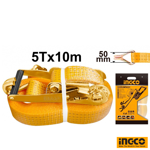 INGCO Ratchet Straps 5 Ton 10m
