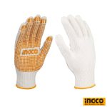 INGCO Knitted And PVC Dots Gloves