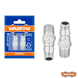 WADFOW 2 PCs Nitto Type Quick Plug Set - Male Thread 1/4"