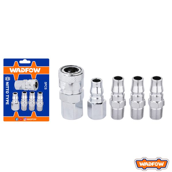 WADFOW 5 PCs Quick Coupler Set - 1/4"