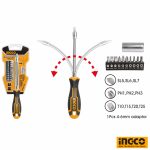 INGCO 12 PCs Flexible Shaft Screwdriver Set