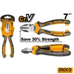 INGCO High Leverage Diagonal Cutting Pliers 7"