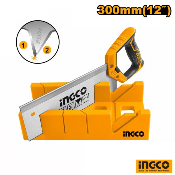 INGCO Mitre Box Back Saw Set