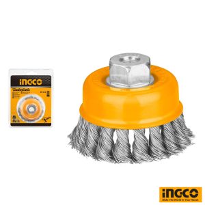 INGCO Twist Wire Cup Brushes With Nut 3" 75mm M10