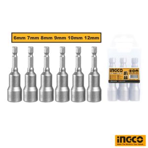 INGCO 6pcs Magnetic Nut Set