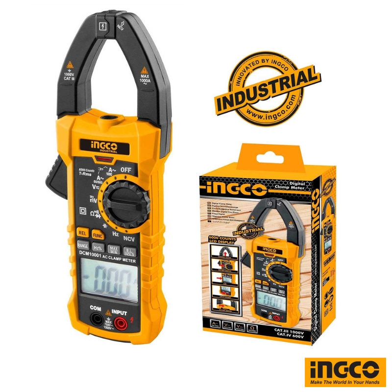 INGCO AC Digital Clamp Meter 1000 Amp