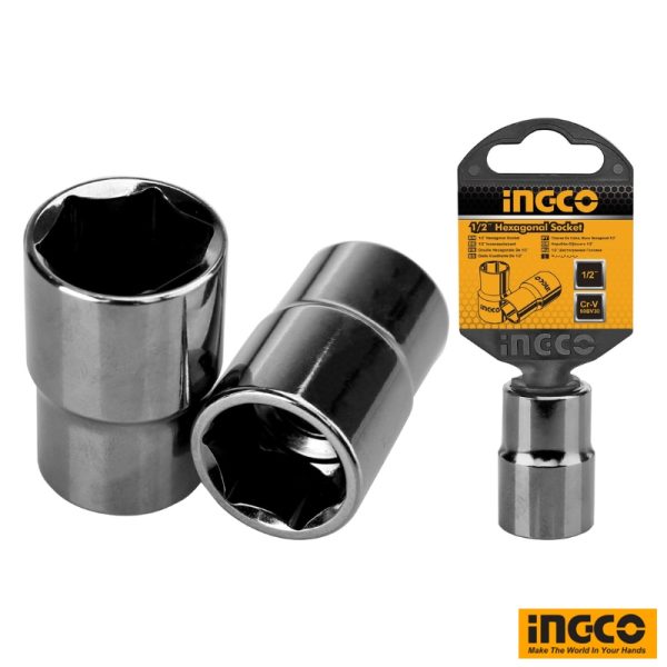 INGCO 1/2 Hexagonal Box Socket (8mm to 32mm)