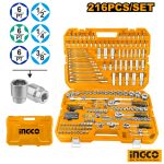 INGCO 216 Pcs Combination Tool Box Set