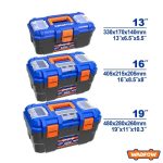 WADFOW Plastic Tool Box Set 3 Pcs