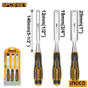 INGCO Wood Chisel Set 3 PCs