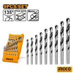 INGCO HSS Twist Drill Bit Set 9 Pcs