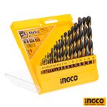 INGCO HSS Twist Drill Bit Set 19 Pcs