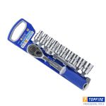 TOPFINE 12Pcs Box Socket Set 1/2"