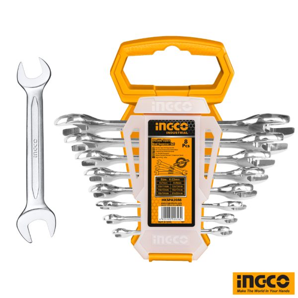 INGCO Double Opening Spanner Set 6-22mm