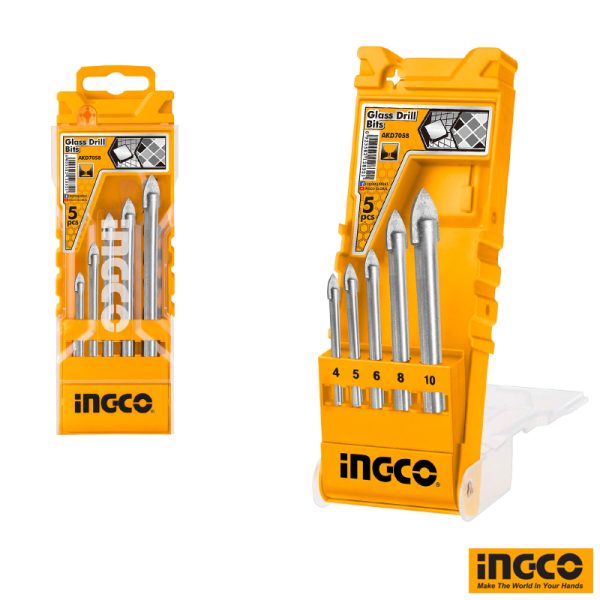 INGCO 5 PCs Glass & Tile Drill Bits