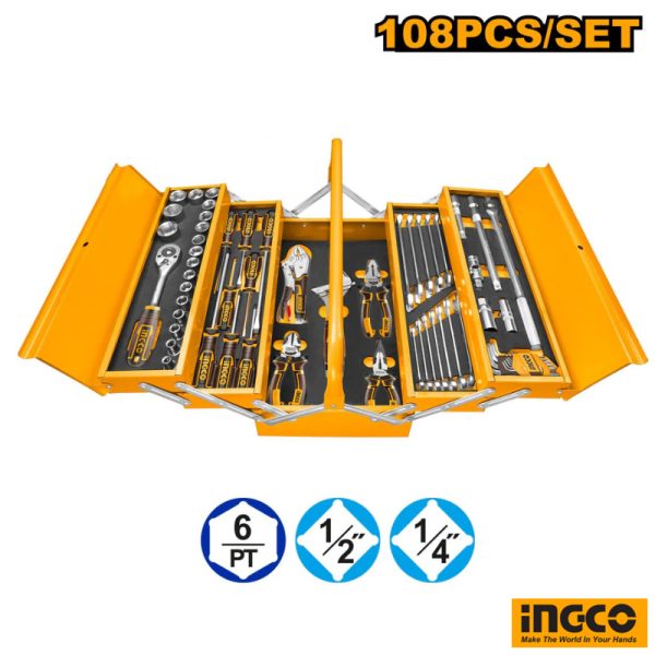 INGCO 108 PCs Tool Chest Set Box