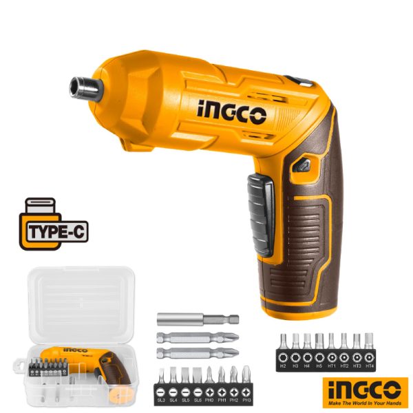 INGCO Cordless Screwdriver 4V