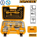 INGCO 25pcs 1/2 Socket Set