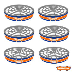 WADFOW Respirator Mask Filter Cartridges 6pcs set