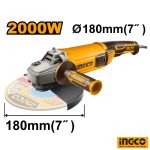 INGCO Angle Grinder 2000W 7" (180mm)