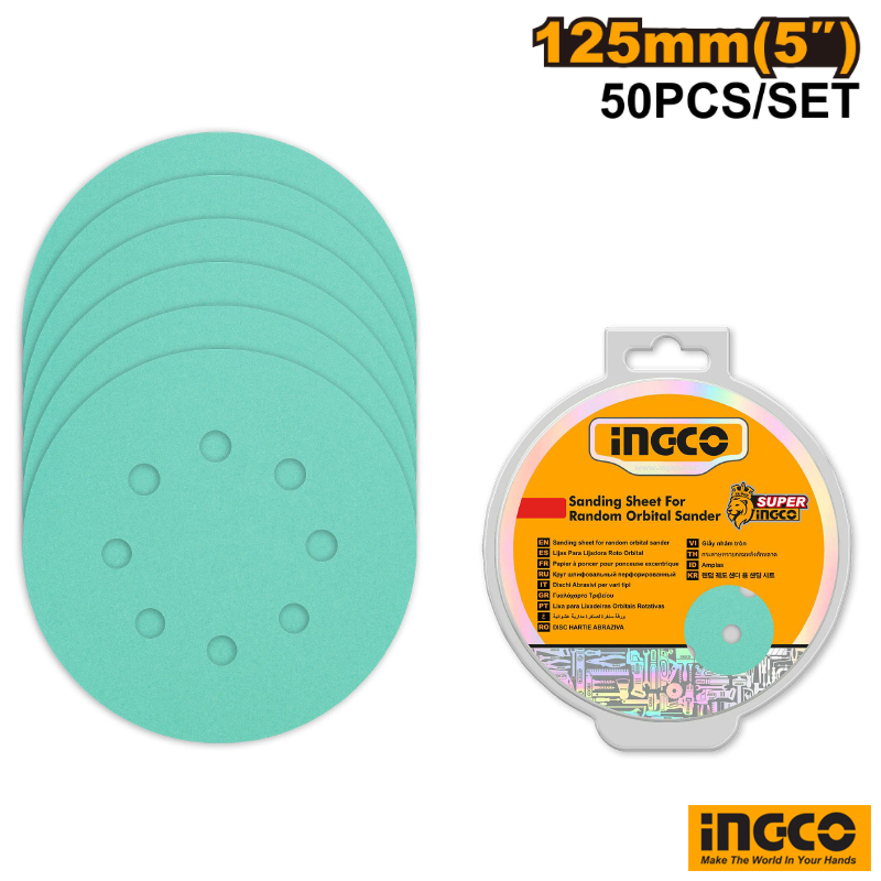 Sanding Sheet For Random Orbital Sander 5"