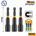 INGCO 3pcs Impact Magnetic Nut Set