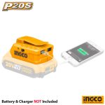 INGCO Cordless USB-A Charger