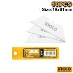 INGCO 10 Pcs Utility Knife Blades Set