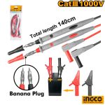 INGCO Test Line and Alligator Clips Set