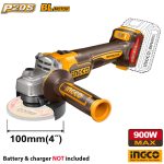 INGCO Cordless Brushless Angle Grinder 100mm