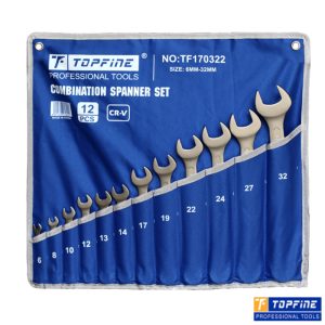 TOPFINE Combination Wrench 12pcs Set (6-32mm)