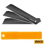INGCO 10pcs 18mm Snap-Off Knife Paper Cutter Blade Set