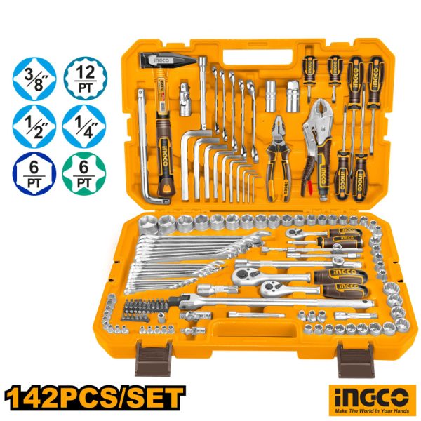 INGCO 142 pcs Combination Tools Set