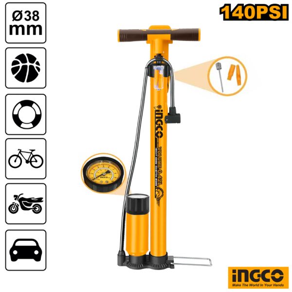 INGCO Hand Air Pump 140PSI