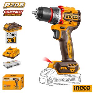INGCO Cordless Compact BL Drill 13mm (With Battery & Charger)