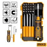 INGCO 30PCs Interchangeable Screwdriver Set