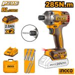INGCO Cordless Impact Driver Wrench 285NM (2x Battery)