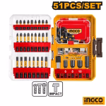 INGCO 51Pcs Impact Screwdriver Bit Set