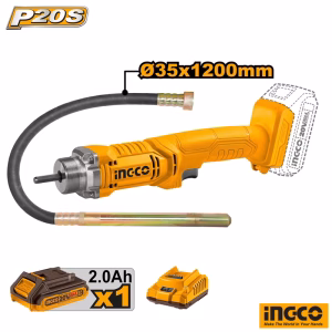 INGCO Cordless Concrete Vibrator (With Battery) 1.2m