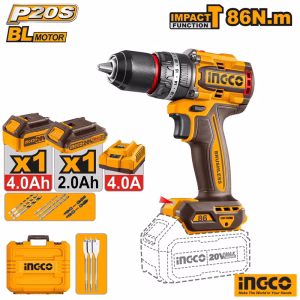 INGCO Cordless BL Cordless Impact Drill (2x Battery)