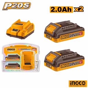 INGCO P20S 2x Battery & Charger Kit