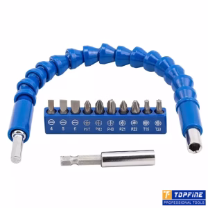 TOPFINE Flexible Drill Shaft & Bit Set 12pcs