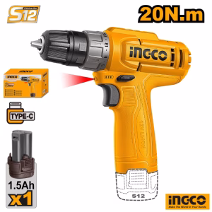 INGCO Cordless Drill 12V 20Nm