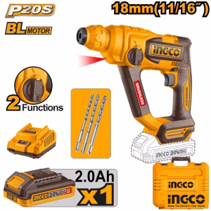 INGCO Cordless Rotary Hammer 18mm (With Battery & Charger)