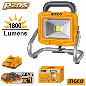 INGCO Cordless Flood Flash Light (With Battery & Charger)